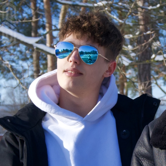 SIBERIAN Genuine Glass lenses BLUE Flash Premium Aviator Sunglasses Pilot 60mm - Picture 12 of 15